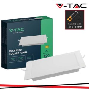 Pannello LED Incasso Quadrato 6w Luce Natura 600 Lumen